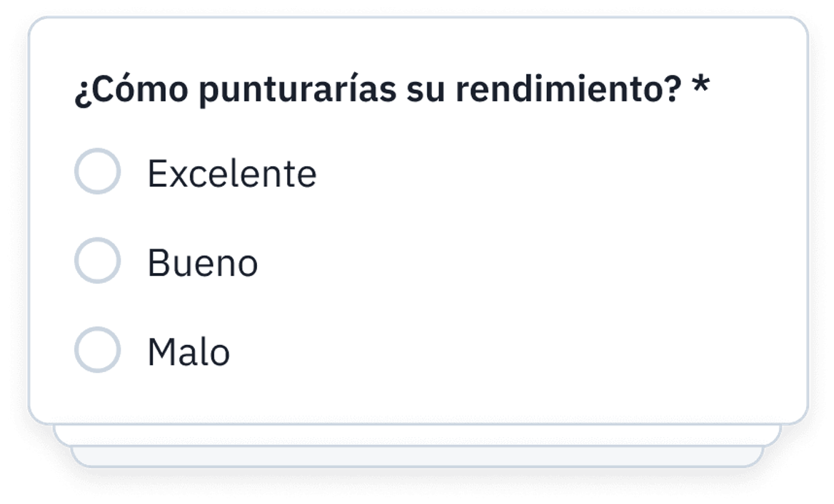 Ejemplo de pregunta que encontrarás en esta plantilla.